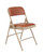 National Public Seating 1203 1200 Series 18.75" W Brown Premium Vinyl Upholstered Folding Chair