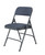 National Public Seating 2204 2200 Series 18.75" W Blue Deluxe Fabric and Char-Blue Frame Upholstered Folding Chair