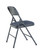 National Public Seating 2204 2200 Series 18.75" W Blue Deluxe Fabric and Char-Blue Frame Upholstered Folding Chair