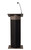 National Public Seating 111PLS-RW Power Plus Series 12.5" W x 4.25" D Ribbonwood Lectern with Oklahoma Sound