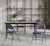 National Public Seating 974 900 Series 18.5" W Blue Fabric Padded Folding Chair