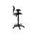 National Public Seating 6722HB-A 6700 Series 48" H Black Polyurethane Kangaroo Task Chair with Arms