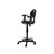 National Public Seating 6722HB-A 6700 Series 48" H Black Polyurethane Kangaroo Task Chair with Arms