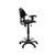 National Public Seating 6722HB-A 6700 Series 48" H Black Polyurethane Kangaroo Task Chair with Arms