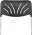National Public Seating 6624B 6600 Series 36.75" W Black Rounded Square Polypropylene Seat Chrome Plated Frame Elephant Z-Stool with Backrest