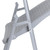 National Public Seating 1412 AirFlex Series 19.75" W Platinum Polypropylene Premium Folding Chair