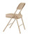 National Public Seating 3201 3200 Series 18.75" W Beige Vinyl Premium Upholstered Folding Chair