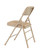 National Public Seating 1301 1300 Series 18.75" W Beige Premium Vinyl Upholstered Folding Chair