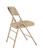 National Public Seating 1301 1300 Series 18.75" W Beige Premium Vinyl Upholstered Folding Chair