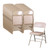 National Public Seating 1301 1300 Series 18.75" W Beige Premium Vinyl Upholstered Folding Chair