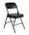 National Public Seating 3210 3200 Series 18.75" W Black Vinyl Premium Upholstered Folding Chair