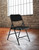 National Public Seating 210 200 Series 18.25" W Black Steel Square Back Premium Folding Chair