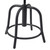 National Public Seating 6825-10 6800 Series 24" H Persian Blue Metal Seat and Black Frame Swivel Designer Stool