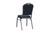 National Public Seating 9304-SV 9300 Series 17.75" W Midnight Blue Seat and Silvervein Frame Vinyl Upholstered Delux Stack Chair