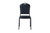 National Public Seating 9304-SV 9300 Series 17.75" W Midnight Blue Seat and Silvervein Frame Vinyl Upholstered Delux Stack Chair