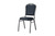 National Public Seating 9304-SV 9300 Series 17.75" W Midnight Blue Seat and Silvervein Frame Vinyl Upholstered Delux Stack Chair
