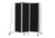 National Public Seating RDG6-3 ROBO Series 3 Sections Gray Frame Polyethylene Terephthalate Portable Room Divider