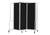 National Public Seating RDG6-3 ROBO Series 3 Sections Gray Frame Polyethylene Terephthalate Portable Room Divider
