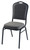 National Public Seating 9362-BT 9300 Series 17.75" W Greystone Seat and Black Sandtex Frame Delux Stack Chair