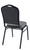 National Public Seating 9362-BT 9300 Series 17.75" W Greystone Seat and Black Sandtex Frame Delux Stack Chair