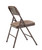 National Public Seating 2207 2200 Series 18.75" W Russet Walnut Deluxe Fabric Upholstered Folding Chair
