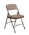 National Public Seating 2207 2200 Series 18.75" W Russet Walnut Deluxe Fabric Upholstered Folding Chair