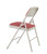 National Public Seating 2208 2200 Series 18.75" W Majestic Cabernet Deluxe Fabric Upholstered Folding Chair