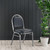 National Public Seating 9204-SV 9200 Series 17.75" W Blue Seat and Silvervein Frame Fabric Upholstered Premium Stack Chair