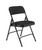 National Public Seating 2210 2200 Series 18.75" W Black Deluxe Fabric Upholstered Folding Chair