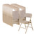 National Public Seating 2301 2300 Series 18.75" W Beige Deluxe Fabric Upholstered Premium Folding Chair