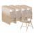 National Public Seating 2301 2300 Series 18.75" W Beige Deluxe Fabric Upholstered Premium Folding Chair