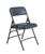 National Public Seating 1304 1300 Series 18.75" W Blue Premium Vinyl Upholstered Folding Chair