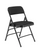 National Public Seating 2310 2300 Series 18.75" W Black Deluxe Fabric Upholstered Premium Folding Chair