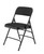 National Public Seating 2310 2300 Series 18.75" W Black Deluxe Fabric Upholstered Premium Folding Chair