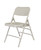 National Public Seating 302 300 Series 18.25" W Gray Steel Square Back Premium Folding Chair