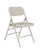 National Public Seating 302 300 Series 18.25" W Gray Steel Square Back Premium Folding Chair