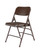 National Public Seating 303 300 Series 18.25" W Brown Steel Square Back Premium Folding Chair