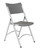 National Public Seating 620 600 Series 18.75" W Charcoal Slate Heavy Duty Plastic Folding Chair