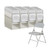 National Public Seating 802 800 Series 18.75" W Gray Premium Lightweight Plastic Folding Chair