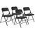 National Public Seating 810 800 Series 18.75" W Black Premium Lightweight Plastic Folding Chair