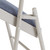National Public Seating 2205 2200 Series 18.75" W Blue Deluxe Fabric and Gray Frame Upholstered Folding Chair