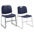National Public Seating 8505 8500 Series 19.75" W Blue Ultra-Compact Plastic Stack Chair