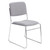 National Public Seating 8652 8600 Series 19" W Gray Fabric Padded Signature Stack Chair