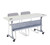 National Public Seating 8652 8600 Series 19" W Gray Fabric Padded Signature Stack Chair