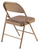 National Public Seating 973 900 Series 18.5" W Brown Fabric Padded Folding Chair