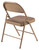 National Public Seating 973 900 Series 18.5" W Brown Fabric Padded Folding Chair
