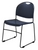National Public Seating 855-CL 850 Series 20" W Blue Multi-Purpose Ultra Compact Stack Chair