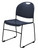 National Public Seating 855-CL 850 Series 20" W Blue Multi-Purpose Ultra Compact Stack Chair