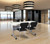 National Public Seating 8660 8600 Series 19" W Black Fabric Padded Signature Stack Chair