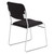 National Public Seating 8660 8600 Series 19" W Black Fabric Padded Signature Stack Chair